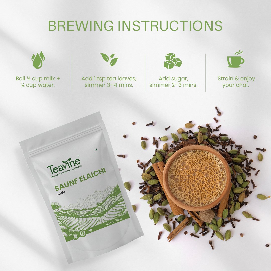 Saunf Elaichi Chai